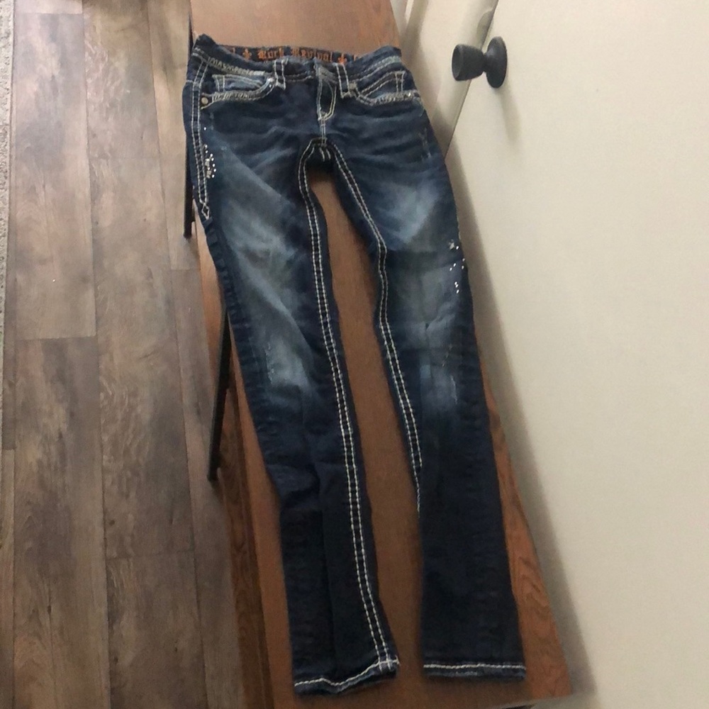 Size 25 gently used rock revival skinny